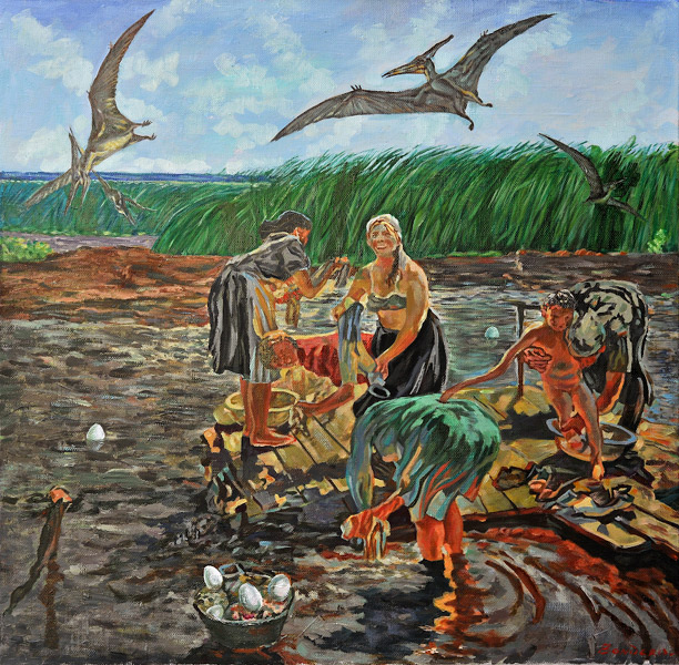 Bondero.Nest of pterodactyl